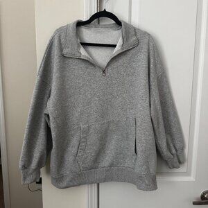 PLT Gray Half-Zip Sweatshirt